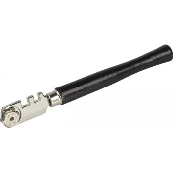 wolfcraft tagliavetro standard 4108000 | impugnatura in legno, rotella in metallo duro, vetro 6 mm