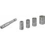 Wolfcraft 2413000 set di 5 chiavi a bussola esagonali, attacco 1/4