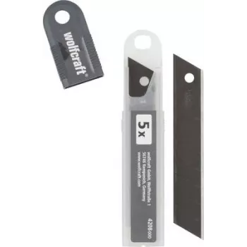 Wolfcraft Profi-Sharp 18 mm lame a spezzare, nero, confezione da 10 4208000