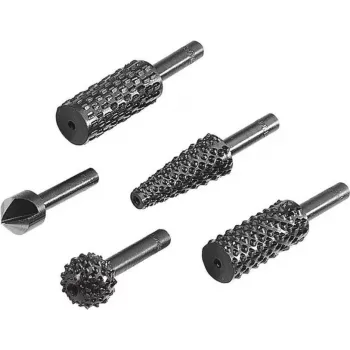 Wolfcraft set raspe e svasatori 5 pezzi 2540000