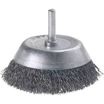 Wolfcraft spazzola a tazza con gambo da 1/4