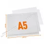 DURABLE buste portamanifesti A5 impermeabili con fascette, confezione da 5 (505919)