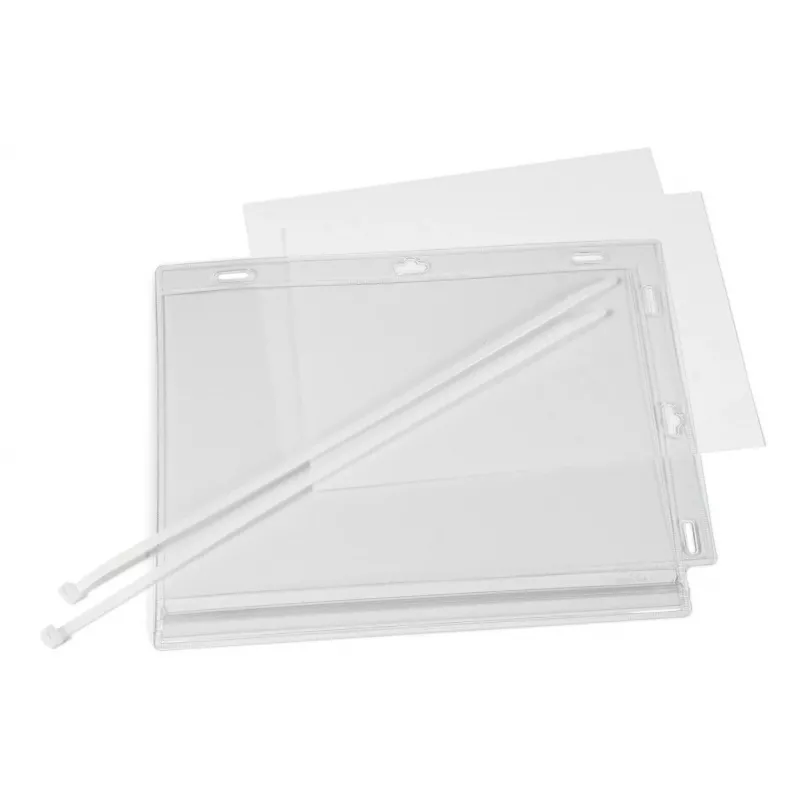 DURABLE buste portamanifesti A5 impermeabili con fascette, confezione da 5 (505919)