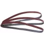 Wolfcraft 1725000 nastro abrasivo grana 80, 457 mm x 13 mm, 3 pezzi