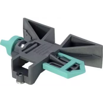 Wolfcraft 5221000 Fermo terminale per guide di scorrimento, plastica, nero