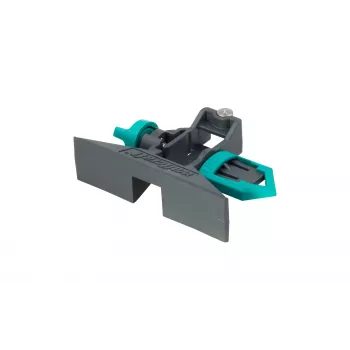 Wolfcraft 5221000 Fermo terminale per guide di scorrimento, plastica, nero