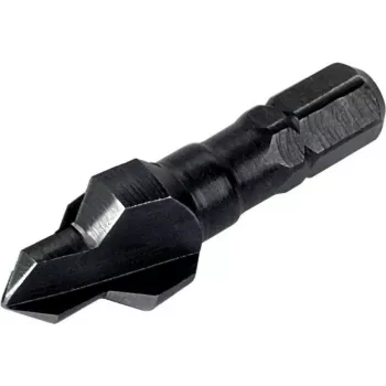 Wolfcraft 2547000 Svasatore conico 10 mm acciaio per utensili gambo esagonale 1/4