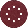 Wolfcraft 3180000 Dischi abrasivi velcro, 125 mm, grana 24, confezione da 5