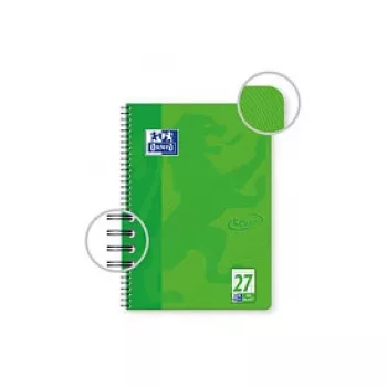OXFORD Blocco notes College TOUCH rigatura 27 a righe con doppio margine DIN A4, 80 fogli, 90 g/m², microforato, 4 fori, certificato FSC, 1 blocco 400091924