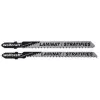 Wolfcraft 2379000 Set 3 lame per seghetto alternativo gambo a T HCS 100 mm 10 TPI per legno e plastica