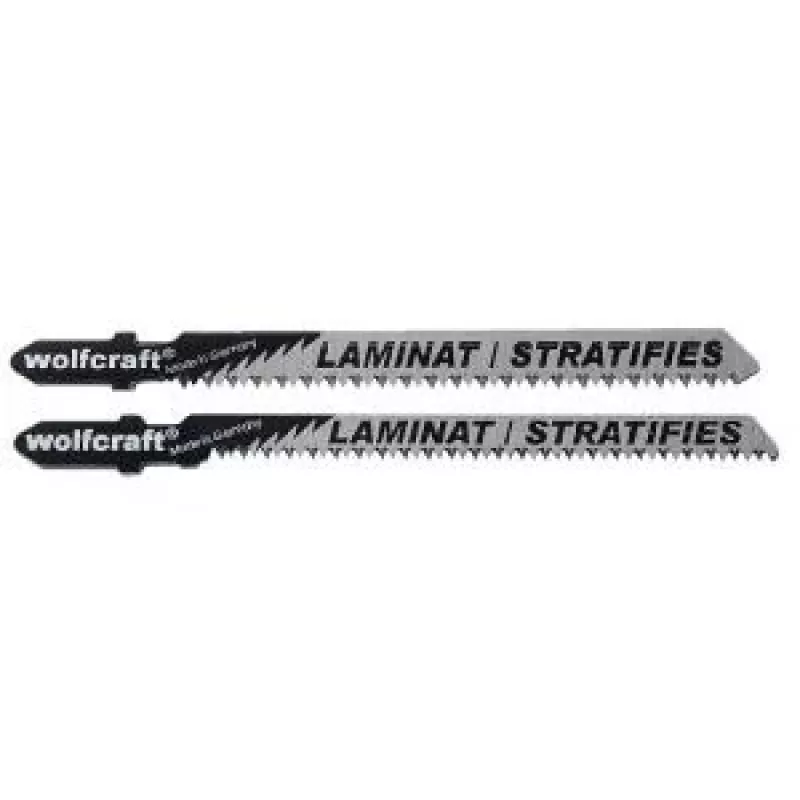 Wolfcraft 2379000 Set 3 lame per seghetto alternativo gambo a T HCS 100 mm 10 TPI per legno e plastica
