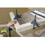 Wolfcraft 3036000 Morsetto per banco da lavoro, apertura 120 mm