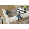 Wolfcraft 3036000 Morsetto per banco da lavoro, apertura 120 mm