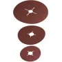 Wolfcraft 2476000 Carta abrasiva per platorello, non forata, grana 24/40/60/100, 115 mm, 1 set