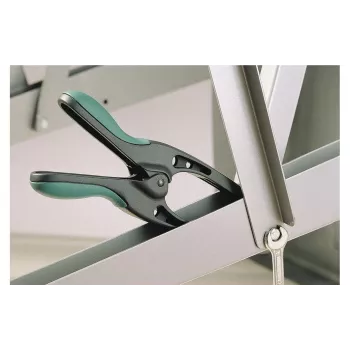 Wolfcraft MT 70 Morsetto a molla con ganasce a punta, apertura 70 mm, poliammide rinforzato con fibra di vetro, nero/rosso 3633000