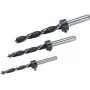 Wolfcraft 2730000 Set punte elicoidali per legno, 3 pezzi (6 mm, 8 mm, 10 mm), gambo cilindrico