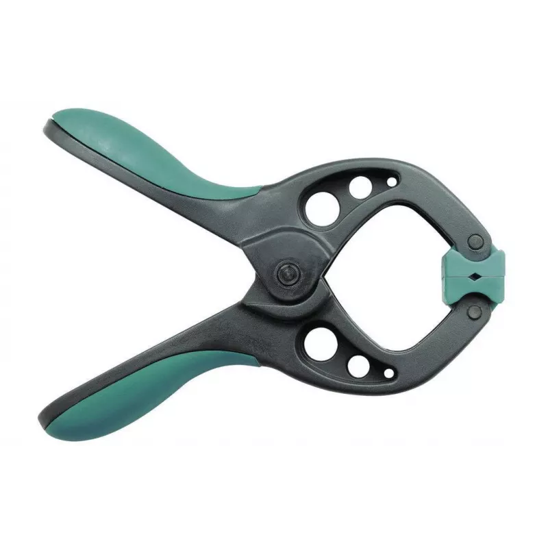 wolfcraft FZ 40 Morsetto a molla 40 mm grigio/turchese 3630000