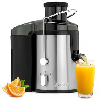 Clatronic AE 3666 centrifuga - nero/acciaio inox, 400 W, contenitore scarti 1,5 L, 2 velocità 263804