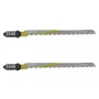 Wolfcraft 3546000 T 101 B lame per seghetto alternativo, gambo a T, HCS, 100 mm, confezione da 2