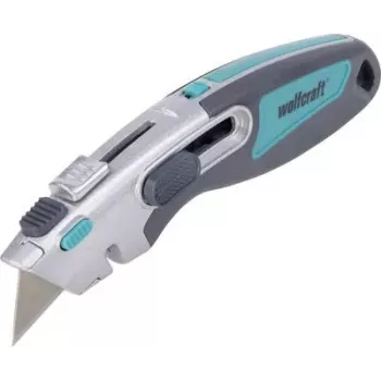 Wolfcraft coltello di sicurezza con doppia lama trapezoidale 4106000