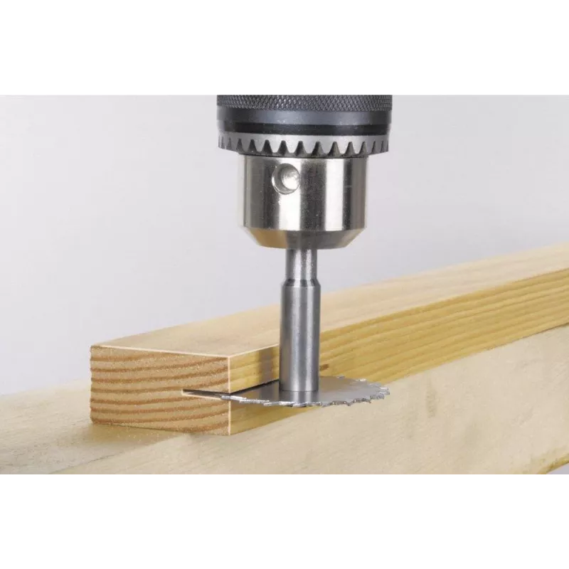 Wolfcraft 3270000 fresa per scanalature, diametro 45 mm, gambo 8 mm, con placchetta in metallo duro