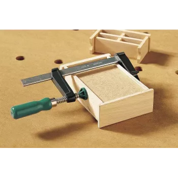 Wolfcraft SZ 50-200 morsetto a vite hobby, apertura 200 mm, sbraccio 50 mm, barra in acciaio zincato 3605000