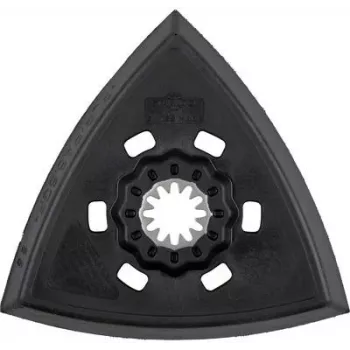 Wolfcraft 4247000 platorello triangolare, 93 mm, velcro, 1 pezzo
