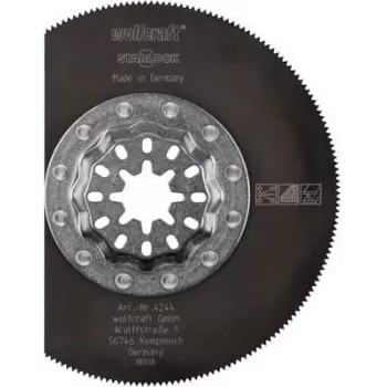 Wolfcraft 4244000 lama per sega segmentata 85 mm HSS per utensili multifunzione oscillanti, 1 pezzo