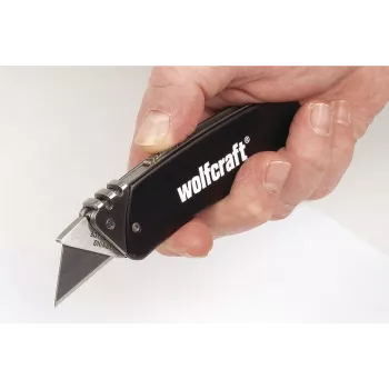 wolfcraft 4124000 coltello da tempo libero in alluminio