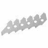 Wolfcraft 5893000 lame di ricambio per sbavatore per bordi forati, 6 pezzi