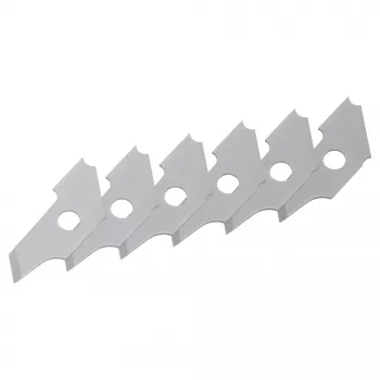 Wolfcraft 5893000 lame di ricambio per sbavatore per bordi forati, 6 pezzi