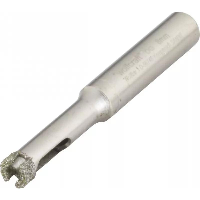 wolfcraft 5917000 corona diamantata 6 mm per gres porcellanato, piastrelle smaltate, granito