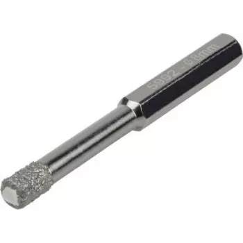 Wolfcraft 5992000 punta diamantata 6 mm attacco esagonale per piastrelle, ceramica, porcellana, vetro