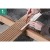 Wolfcraft 6960000 Set punte per terrazze | Set da 6 pz. di punte HSS per svasatura e foratura pilota per legno, WPC, BPC
