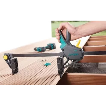 Wolfcraft 6985000 Morsetto a vite con apertura 450 mm e forza di serraggio 120 kg