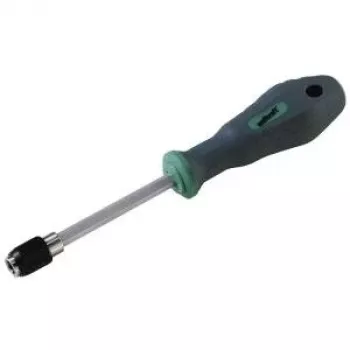 Wolfcraft cacciavite a bit da officina 1/4 inch (6,3 mm) con portabit magnetico, impugnatura ergonomica a 2 componenti, gambo in acciaio cromo-vanadio, lunghezza 155 mm 8725000