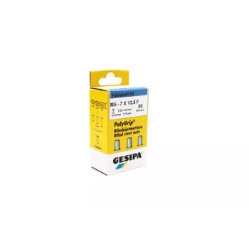 GESIPA PolyGrip® Dado rivettato M5 acciaio inox A2, gambo 7 x 13,5 mm, 50 pz. 1464888