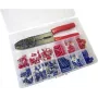 WKK 60349 Assortimento connettori a crimpare 0,5-2,5 mm² set capicorda isolati rosso/blu