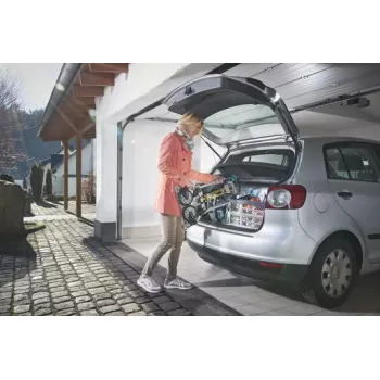 wolfcraft TS 600 carrello a mano in alluminio, 70 kg, nero 5505000