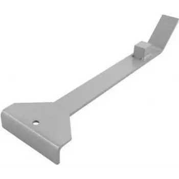 Wolfcraft Zugeisen 6928000 - attrezzo per la posa di pavimenti in laminato e parquet, 350 mm, acciaio con fondo in feltro