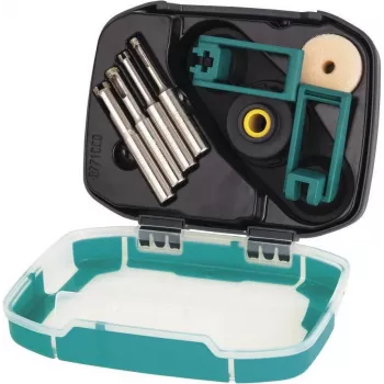 Wolfcraft 8771000 set punte per piastrelle, 4 pezzi, gambo cilindrico