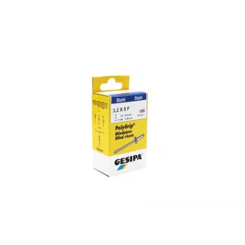 GESIPA PolyGrip® rivetto cieco 3,2 x 8 mm acciaio/acciaio, 100 pezzi 1464887