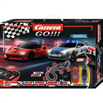 Carrera GO!!! High Speed Pursuit set da corsa elettrico con slotcar