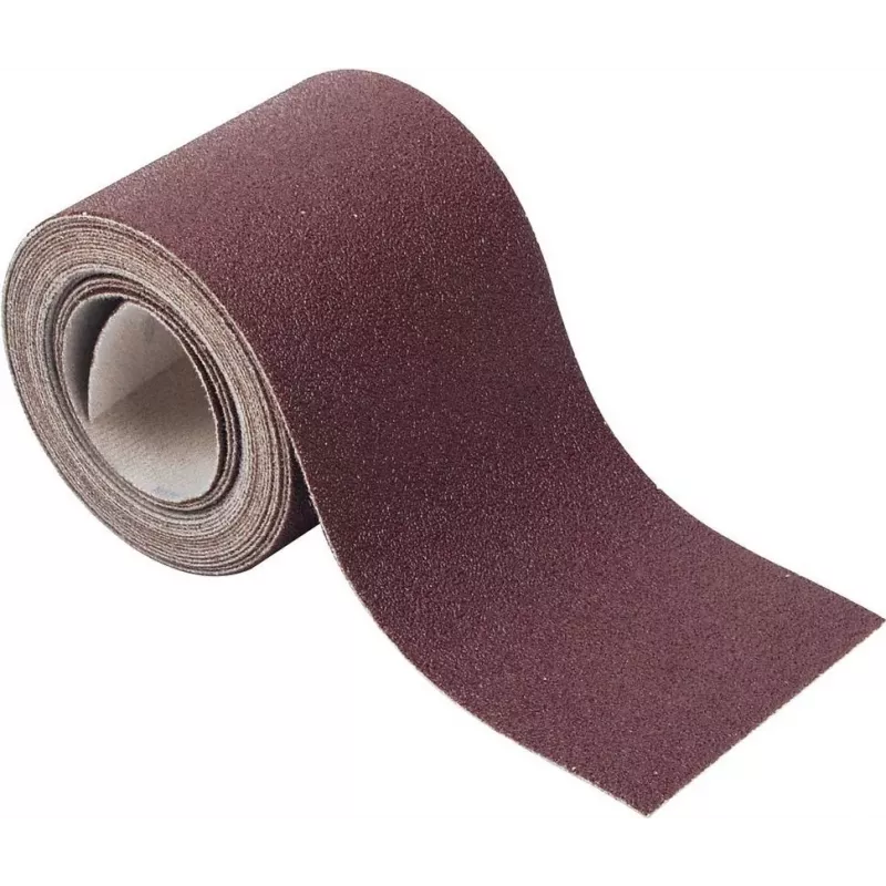 Wolfcraft 1739000 rotolo carta abrasiva velcro, grana 60, 115 mm x 4 m