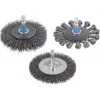 Wolfcraft 2103000 spazzola circolare in filo d'acciaio 100 mm M14 ondulata