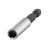Wolfcraft 2426000 portabit magnetico, 60 mm, gambo esagonale 1/4