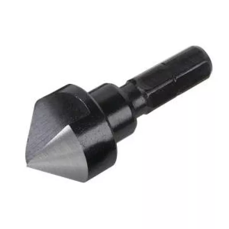 Wolfcraft 2584000 set svasatori conici 3 pezzi 12/16/19 mm acciaio per utensili gambo esagonale 1/4 pollice