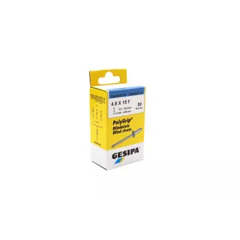 GESIPA PolyGrip® Rivetto cieco acciaio inox A2 4,8 x 15 mm, testa a cupola, 50 pz. 1464828