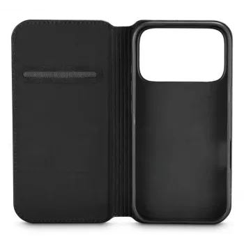 Custodia Black Rock Booklet Slim Folio per Apple iPhone 17 Pro, nero 00080398