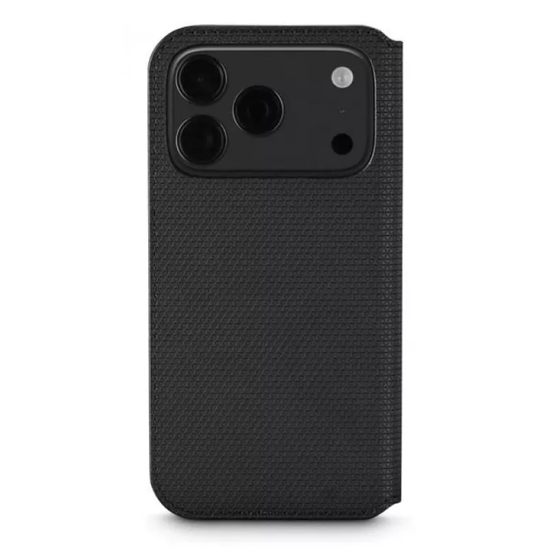 Custodia Black Rock Booklet Slim Folio per Apple iPhone 17 Pro, nero 00080398